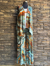 Load image into Gallery viewer, Women’s XL Geode Wide-Leg Palazzo Pants in ‘Boulder Turquoise’
