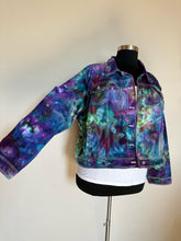 Load image into Gallery viewer, Women’s 3X Ice Dyed Denim Jacket in ‘Northern Lights’
