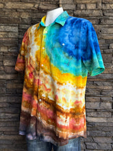 Load image into Gallery viewer, Custom Geode Polo Shirt for Jason in ‘Yellowstone’s Grand Prismatic Spring’
