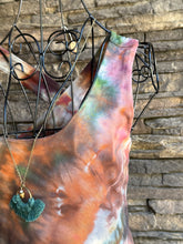 Load image into Gallery viewer, Women’s Medium Pact Organic Cotton Geode Fit &amp; Flare Open Criss-Cross Back Maxi Dress with Pockets in ‘Petrified Wood’
