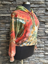 Load image into Gallery viewer, Women’s XL Cropped Geode Hoodie in ‘Cherry Creek Jasper’
