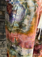 Load image into Gallery viewer, Women’s Medium Geode Cotton Overall Shorts with Drawstring Waist in ‘Rustic Rainbow’

