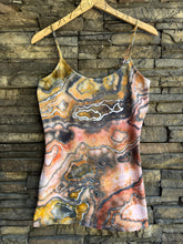 Load image into Gallery viewer, Women’s Large Spaghetti Strap Geode Tank top in ‘Iron Buffalo’
