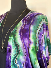 Load image into Gallery viewer, Women’s XL Reverse Geode Kimono in ‘Tiffany Stone’
