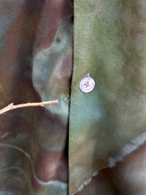 Load image into Gallery viewer, Men’s 3XL Geode 100% Rayon Button Up Short Sleeved Shirt in ‘Moss Agate’
