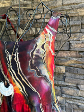 Load image into Gallery viewer, Women’s Medium (could fit a large, too) Reverse Geode Square Dress with Pockets in ‘Fire on the Mountain’
