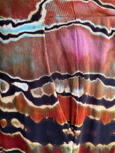 Load image into Gallery viewer, Women’s XL Reverse Geode Sleeveless Wide-Leg Ribbed Jumpsuit with Pockets in ‘Rusted Root’

