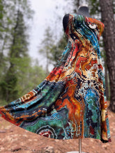 Load image into Gallery viewer, Custom Reverse Geode Ballet Dress with Pockets in ‘Rooster’ for Beverley
