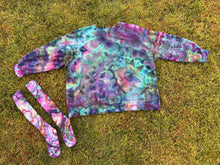 Load image into Gallery viewer, Custom Geode Sweatshirt with Matching Slouch Socks in ‘Abalone #2’ for Meaghan
