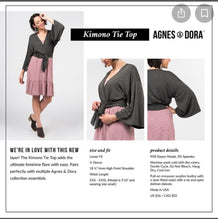 Load image into Gallery viewer, Women’s Small (can fit a medium too) Geode Bell Sleeved Kimono Wrap Top with Tie in ‘Pinot Sage’
