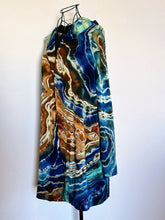 Load image into Gallery viewer, Custom Reverse Geode Hooded Cardigan in ‘Azurite’ for Becky
