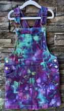 Load image into Gallery viewer, Youth Medium (7/8) Denim Overall Dress in ‘Northern Lights’
