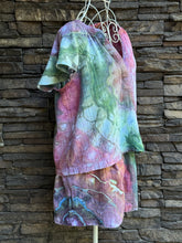 Load image into Gallery viewer, Women’s Small (4/6) Geode Cotton Gauze Top &amp; Short Outfit Set in ‘Tide Pool’

