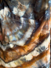 Load image into Gallery viewer, Women’s Large 100% Rayon Geode Open Front Dolman Drape Jacket with 3/4 Sleeves in ‘Turkey Tail Mushroom’
