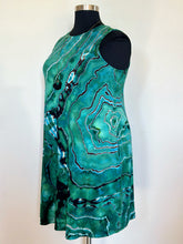 Load image into Gallery viewer, Custom Reverse Geode Sleeveless Swing Dress in ‘Malachite’ for Brenda
