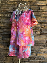 Load image into Gallery viewer, Custom Geode Cotton Gauze Shirt &amp; Shorts Set in ‘Bird Song’ for Angela

