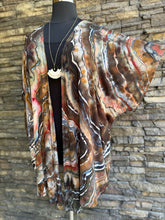 Load image into Gallery viewer, Women’s 4X Geode Kimono in ‘Turkey Tail Mushroom’
