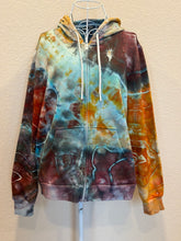 Load image into Gallery viewer, Women’s Large Geode Zip Up Hoodie in ‘Coral Reef’
