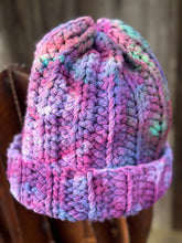 Load image into Gallery viewer, Adult Chunky Cotton Knit Geode Beanie in ‘Mindbender’
