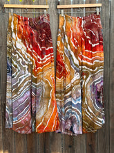 Load image into Gallery viewer, 2 Custom Pairs of Geode Cropped Palazzo Pants in ‘Rustic Rainbow’ for Rebecca
