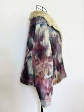 Load image into Gallery viewer, Women’s Large Upcycled Sherpa Lined Corduroy Jacket in ‘Brushed Steel’
