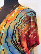 Load image into Gallery viewer, Women’s Large Reverse Geode Kimono in ‘Bold as Love’
