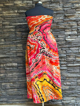Load image into Gallery viewer, Custom Reverse Geode Strapless Maxi Dress in ‘Sherbet’ for Lacy

