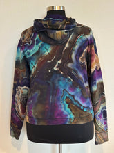 Load image into Gallery viewer, Custom Reverse Geode Thumbholes Hoodie in ‘Dark Star’ for Kristen
