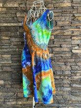 Load image into Gallery viewer, Women’s Medium Geode V-Neck Skater Dress with Pockets in ‘Azurite’

