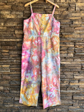 Load image into Gallery viewer, Women’s XL Upcycled Denim Jumpsuit in ‘Bird Song’
