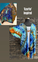 Load image into Gallery viewer, Women’s XL Geode Kimono in ‘Azurite’
