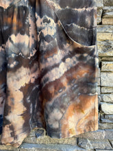 Load image into Gallery viewer, Women’s Large Geode Rayon/Linen Overall Romper Shorts in ‘Turkey Tail Mushroom’
