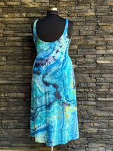 Load image into Gallery viewer, Women’s Large (could fit XL too) Geode Ballet Midi Dress with Pockets in ‘Tahitian Seas’
