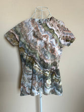 Load image into Gallery viewer, Custom Shoulder Twist T-Shirt in ‘Pewter’ for CrystalView56
