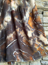 Load image into Gallery viewer, Women’s Medium 100% Viscose Geode Tiered Flared Leg Pull-On Pants with Tie in ‘Turkey Tail Mushroom’

