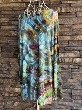 Load image into Gallery viewer, Women’s Medium Geode Luxe Long Sleeved Tunic in ‘Forest Fairy’
