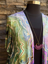 Load image into Gallery viewer, Women’s 2XL Reverse Geode Kimono with Drop Pockets in ‘Abalone’
