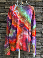 Load image into Gallery viewer, Women’s Medium Men’s Small Oversized Fit Long Sleeved Geode T-Shirt in ‘Christmas Rainbow’
