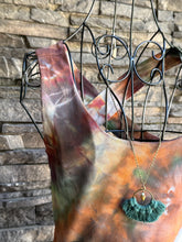 Load image into Gallery viewer, Women’s Medium Pact Organic Cotton Geode Fit &amp; Flare Open Criss-Cross Back Maxi Dress with Pockets in ‘Petrified Wood’
