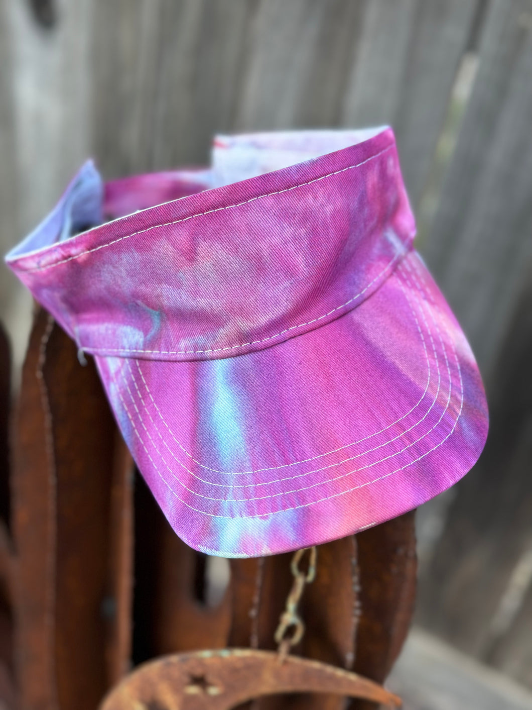 Adult Brushed Cotton Visor in ‘Strawberry Skies’