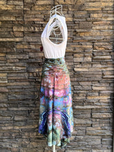Load image into Gallery viewer, Women’s Large Geode Asymmetrical Draped Midi Skirt in ‘Abalone’
