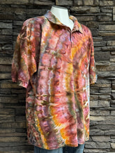 Load image into Gallery viewer, Men’s 2XL 100% Cotton Polo Shirt in ‘Rustic Rainbow’
