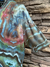 Load image into Gallery viewer, Women’s Small Geode Short Sleeve Open Front Cardigan with Pockets in ‘Dark Enchantment’
