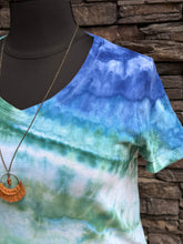 Load image into Gallery viewer, Women’s XL Geode V-Neck T-Shirt in ‘Sand &amp; Sea’
