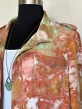 Load image into Gallery viewer, Women’s XL Upcycled Loft 100% Lyocell Cargo Jacket in ‘Lichen &amp; Rust’
