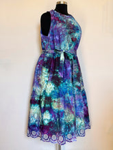 Load image into Gallery viewer, Women’s 2X Midi Tank Dress with Belt &amp; Pockets in ‘Northern Lights’
