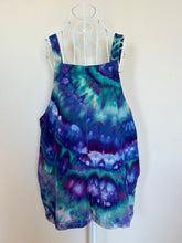 Load image into Gallery viewer, Women’s XL Cotton Linen Overall Shorts in ‘Northern Lights’ Twist
