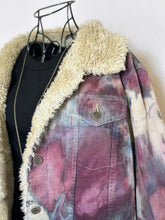 Load image into Gallery viewer, Women’s Large Upcycled Sherpa Lined Corduroy Jacket in ‘Brushed Steel’
