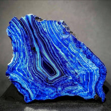 Load image into Gallery viewer, Women’s Medium Geode V-Neck Short Sleeved Rayon Top in ‘Azurite’

