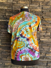 Load image into Gallery viewer, Women’s 1X Geode 100% Cotton V-Neck T-Shirt in ‘Koroit Boulder Opal’
